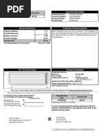 Account Information: For More Information About Residential Electric Service Please Visit