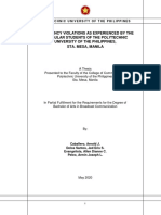 Expectancy Violations As Experienced by The Irregular Students of The Polytechnic University of The Philippines, Sta. Mesa, Manila PDF