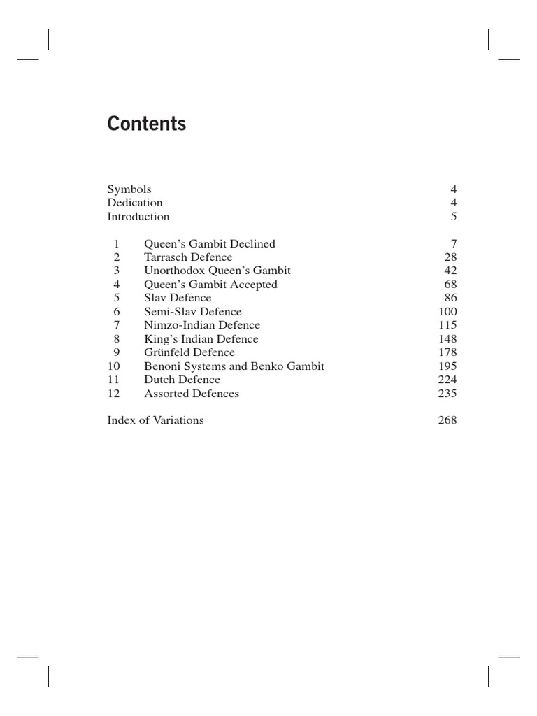 A Strategic Chess Opening Repertoire For White PDF | PDF | Chess ...
