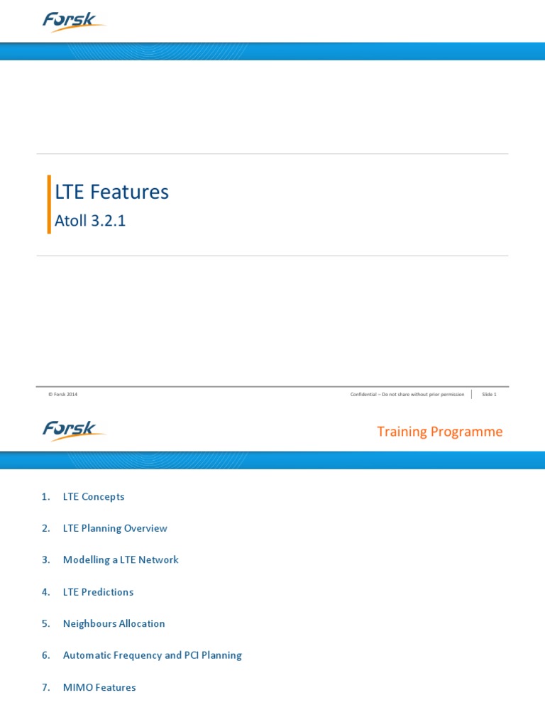 Atoll 3.2.1 LTE | PDF | High Speed Packet Access | Orthogonal Frequency ...