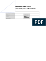 Assessment Task 2-Project: Communicate, Identify, Assess and Control Risks