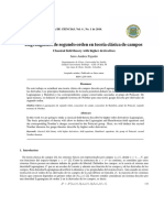 Lagrangianos de segundo orden en teoría clásica de campos