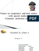 Project On Cooperative and Rural Market - With Special Studies To Consumer Protection Act, 1986