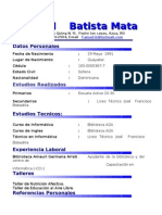 Curriculum Vitae de Fanuel