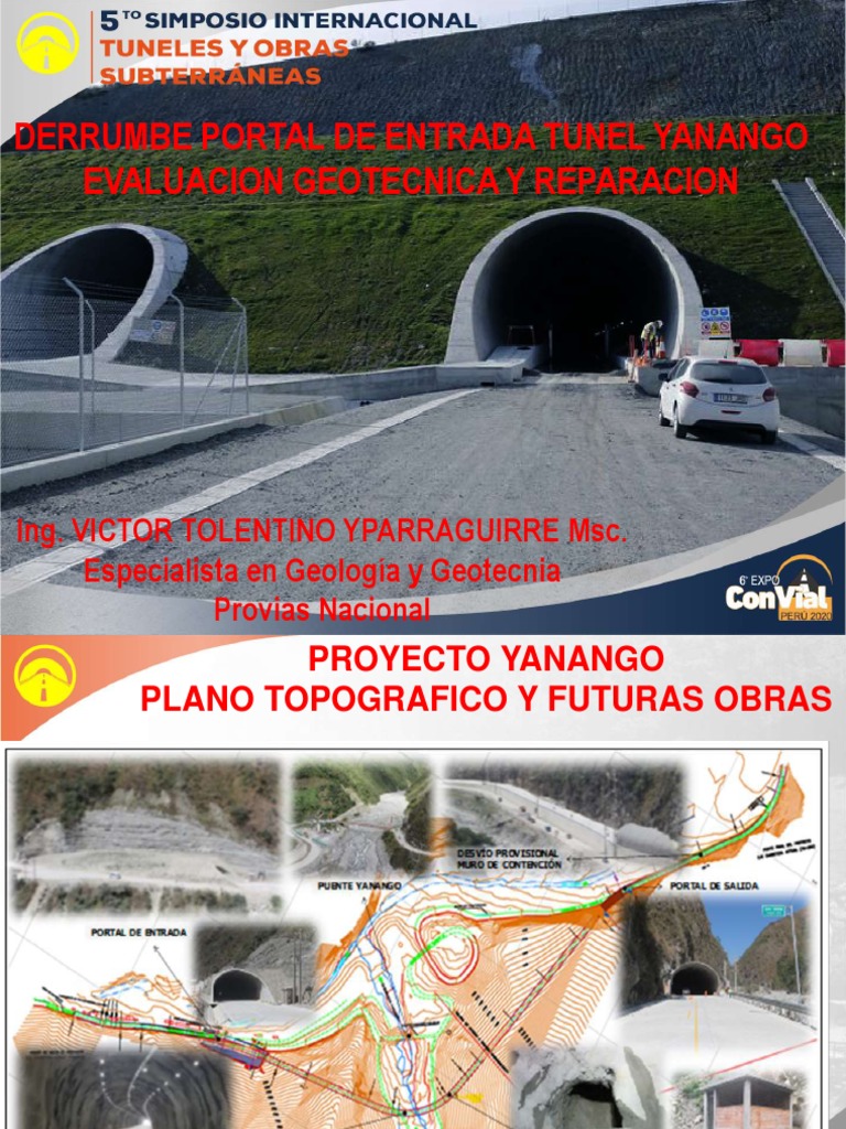 Evaluación del Derrumbe en Túnel Yanango | PDF | Túnel | Bóveda ...