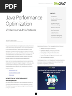 Java Performance Optimization: Patterns and Anti-Patterns