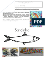 Sardinha 3D reciclável para festas populares