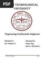 DTU B.tech 1st Year CO LAB FILE