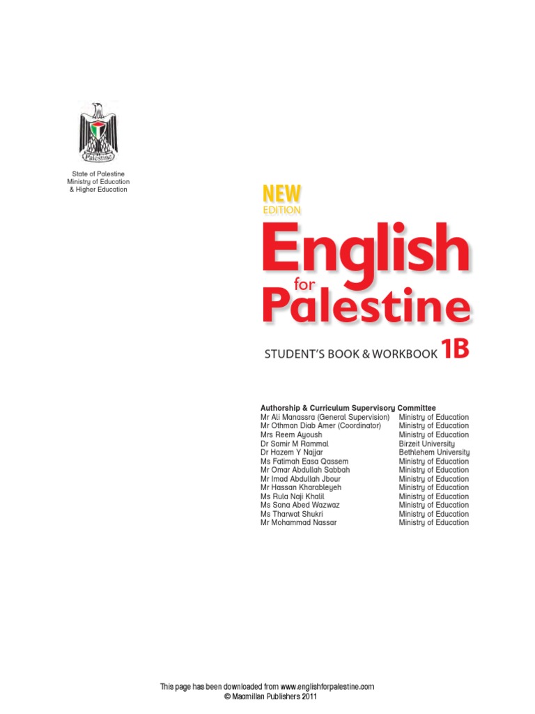 English For Palestine 1B Pupil's Book and Workbook PDF | PDF