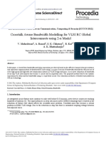 Crosstalk Aware Bandwidth Modelling For VLSI RC Global Interconnects Using 2