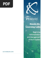 PIWorld 2019 Beginning Administration and Management of The PI System - Final