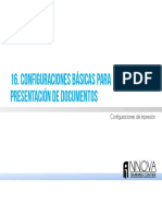 Configuraciones para Presentacion de Documentos PDF