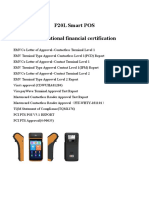 P20L Smart POS International financial certification