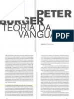 BÜRGER, Peter - Teoria Da Vanguarda - A Negação Da Autonomia Da PDF