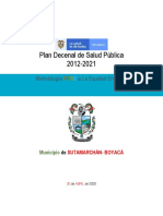 Plan Territorial de Salud Sutamarchan 2020 - 2023 Final