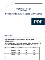 Complements Number Codes and Registers: Digital Logic Design
