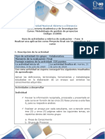 Guia de Actividades y Rúbrica de Evaluación - Fase 6 - Realizar Una Aplicación Como Proyecto Final Con Las Temáticas Del Curso PDF