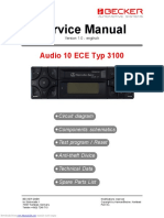 Service Manual: Audio 10 ECE Typ 3100