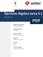 Tarea 4.1 Análisis de Gráficos y Comportamiento de Funciones