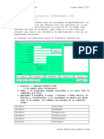 Formulario de Mantenimiento