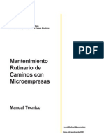 MANTENIMIENTO RUTINARIO DE CAMINOS CON EMPRESAS