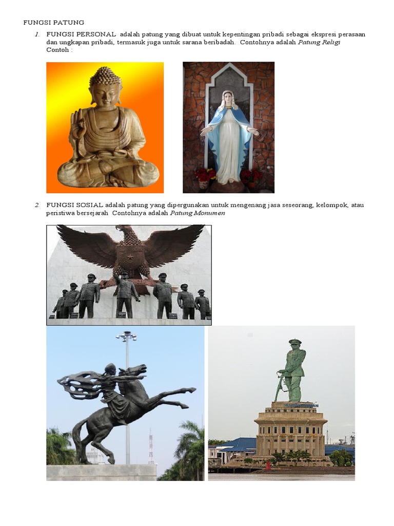 Contoh Patung Dekorasi Monumen Religi Arsitektur Seni Cek Bahan Bangunan