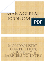 Chapter 10 Monopolistic Competition, Oligopoly & Barriers To Entry