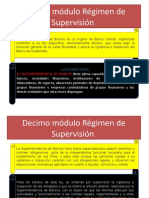 Decimo Módulo Régimen de Supervisión