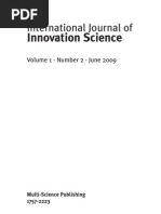 Download International Journal of Innovation Science Abstract for Issue 2 2009 by International Journal of Innovation Science SN47423216 doc pdf