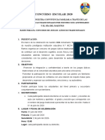 Bases para El Concurso de Juegos Tradicionales