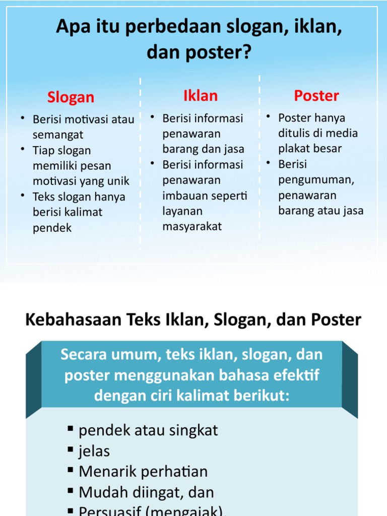 Iklan Slogan Dan Poster