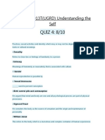 QUIZ 4: 8/10: GE-6100-2013T (UGRD) Understanding The Self