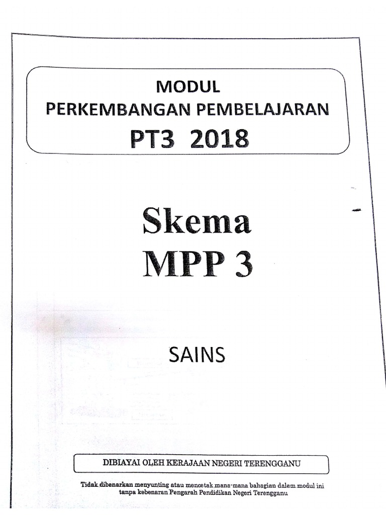 2018 Trial PT3 TRG Skema PDF | PDF