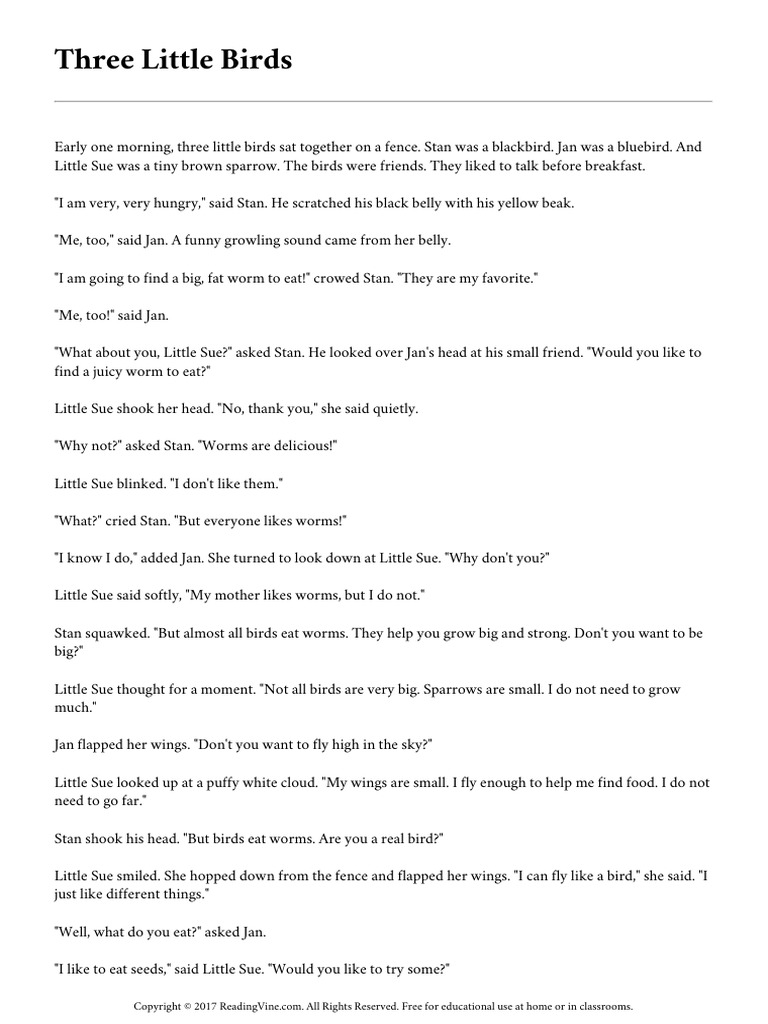 Three Little Birds | PDF