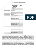 Rejilla cálculo tercer periodo derivadas funciones