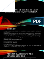 Fabricación de resina de urea-formaldehído de bajo grado de condensación (25-45