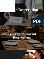 Taking Reservation: Lesson 1.3