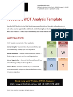 Website SWOT Analysis Template