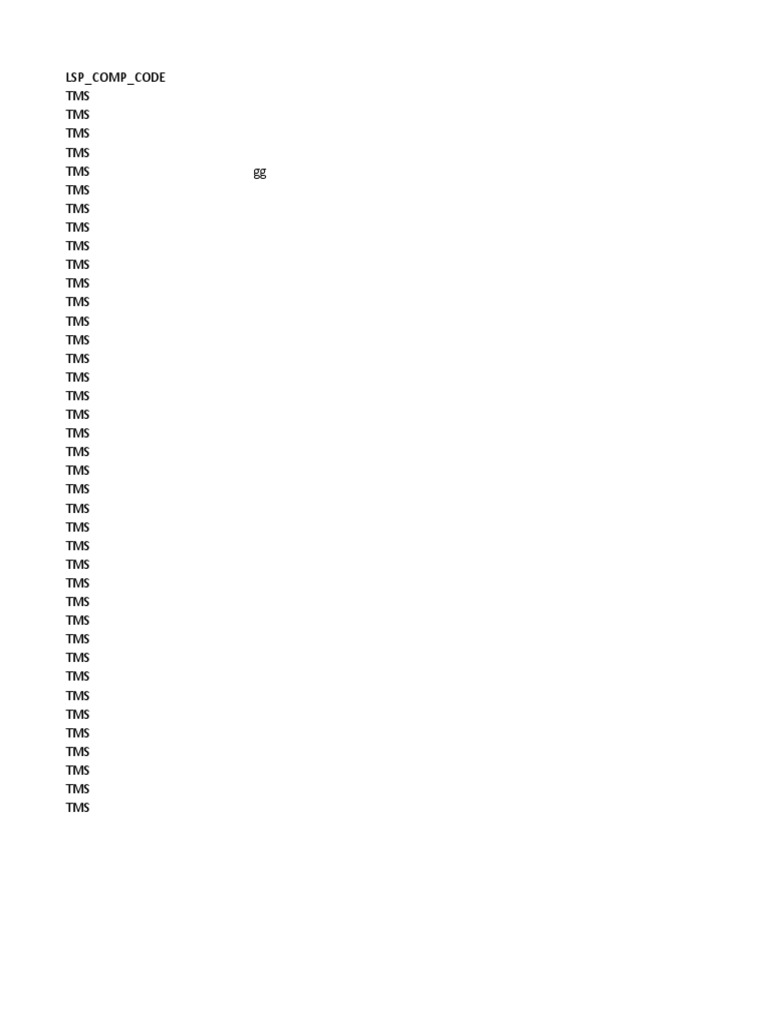 TMS Code Documentation Overview | PDF
