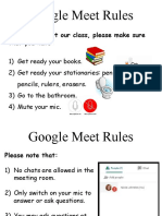 Google Meet Rules and Anti-Bullying Event Guide