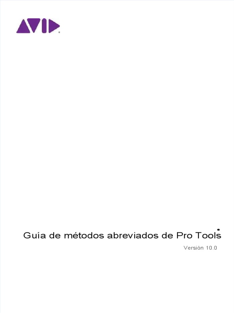 PDF Pro Tools Shortcuts | PDF | Atajo de teclado | Ventana (informática)