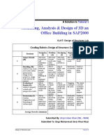 Modelling, Analysis & Design of 3D An Office Building in SAP2000