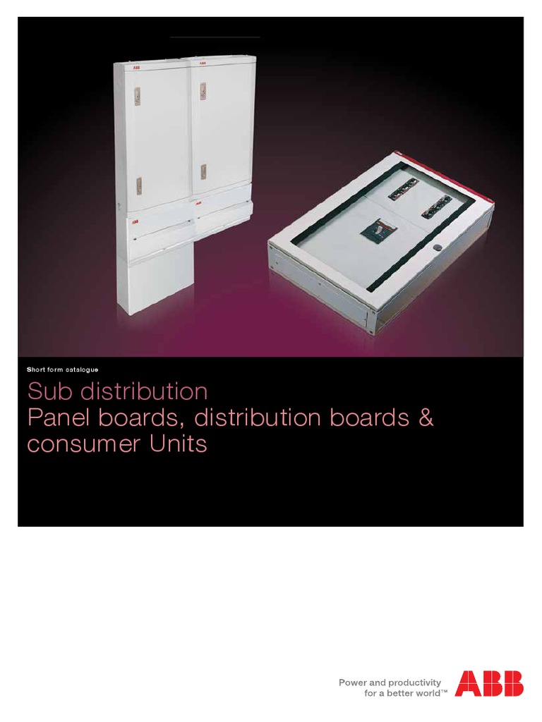 Sub Distribution: Panel Boards, Distribution Boards & Consumer Units ...