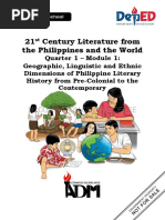 EDITED 21st-Century-Lit11 q1 Mod1 Geographic v2-1-08082020 PDF