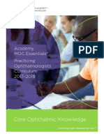 Core Ophthalmic Knowledge: Academy MOC Essentials® Practicing Ophthalmologists Curriculum 2017-2019