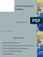 Motivation: in Learning and Teaching: Jay Ushin LTD