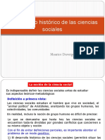 3) Desarrollo Histórico de Las Ciencias Sociales