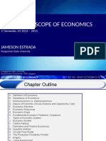 Nature and Scope of Economics: Jameson Estrada