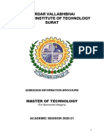 M.Tech. Brochure-2020 (Sponsored Category)