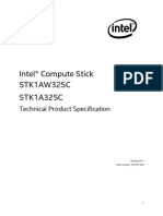 Intel® Compute Stick Stk1Aw32Sc STK1A32SC: Technical Product Specification